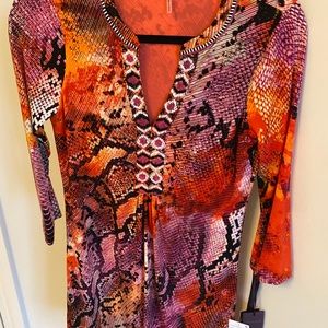 Orange Hale Bob dress